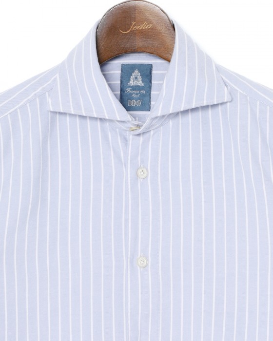 Finamoreアルモ コットンフランネル カッタウェイカラーシャツ【SIMONE/BALI】05l