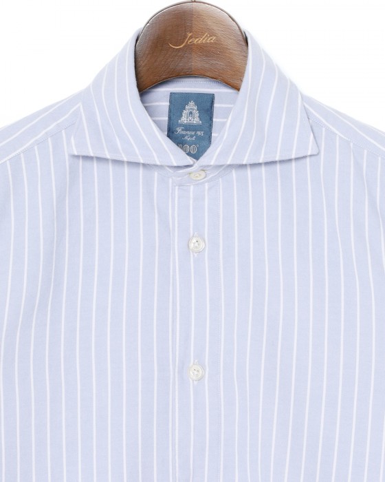Finamoreアルモ コットンフランネル カッタウェイカラーシャツ【SIMONE/BALI】06l