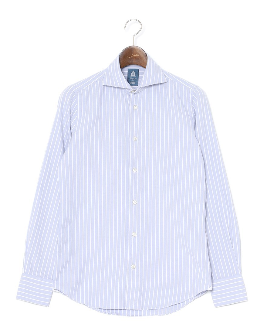 Finamoreアルモ コットンフランネル カッタウェイカラーシャツ【SIMONE/BALI】ma