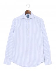 Finamoreアルモ コットンフランネル カッタウェイカラーシャツ【SIMONE/BALI】mb_c0