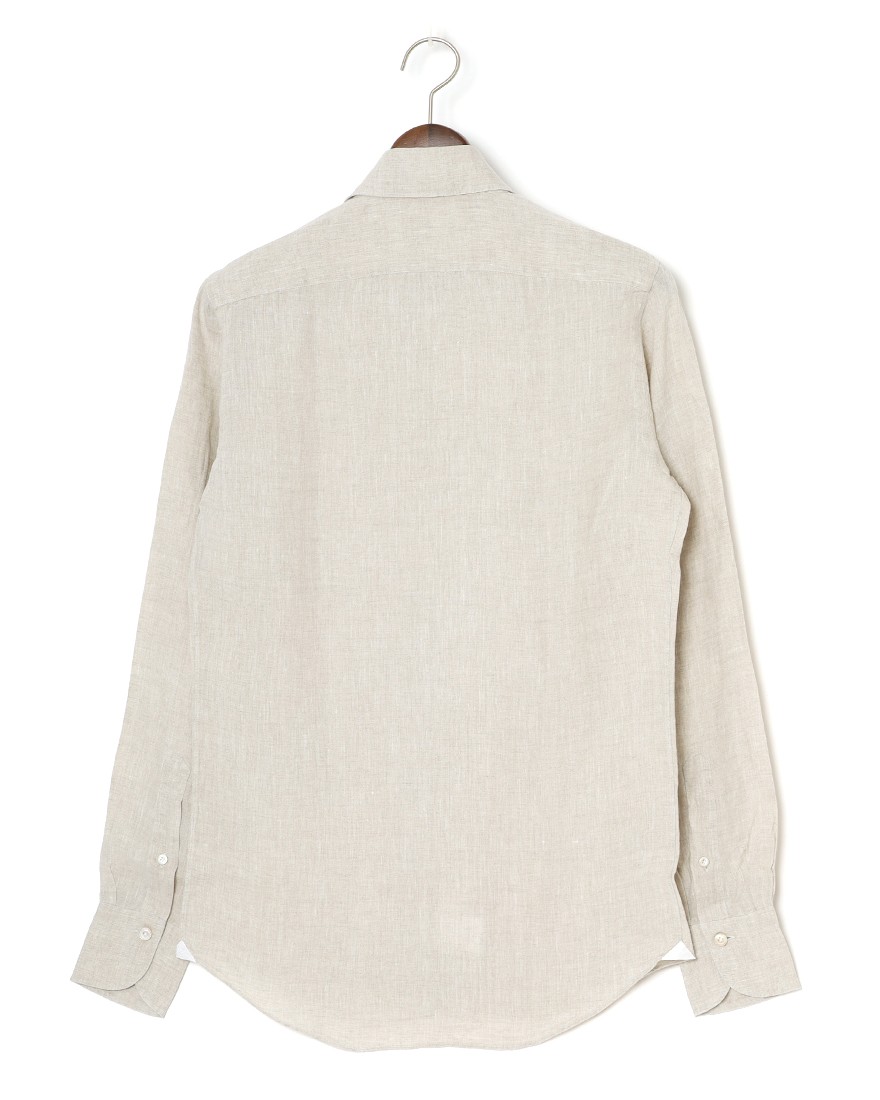 Finamoreソリッド リネン カッタウェイシャツ【SIMONE/J/BALI】29l