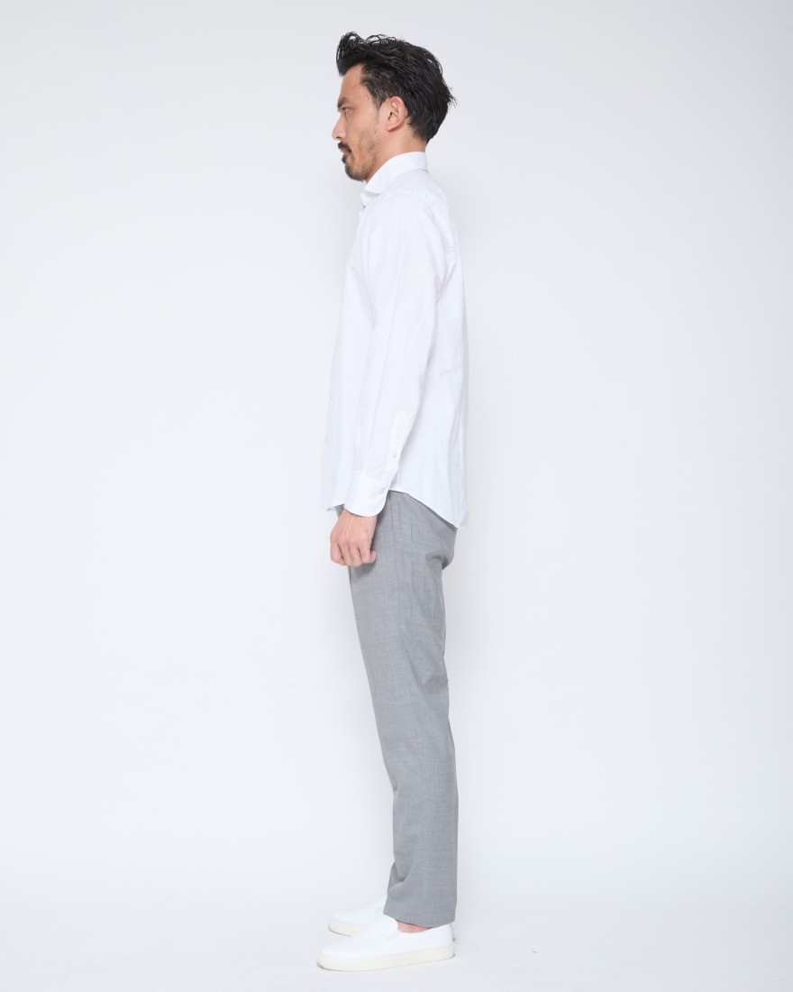 Finamoreコットンリネン カッタウェイシャツ【SIMONE/J/BALI】22l
