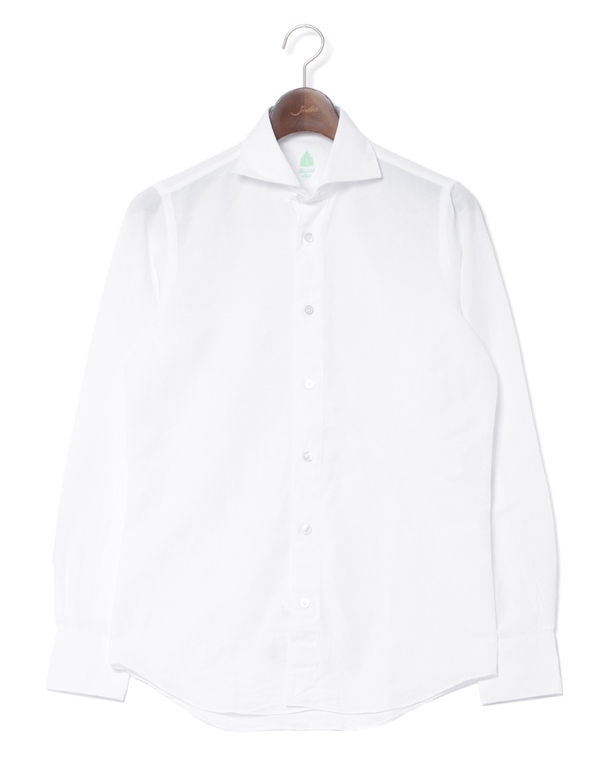 Finamoreコットンリネン カッタウェイシャツ【SIMONE/J/BALI】c0