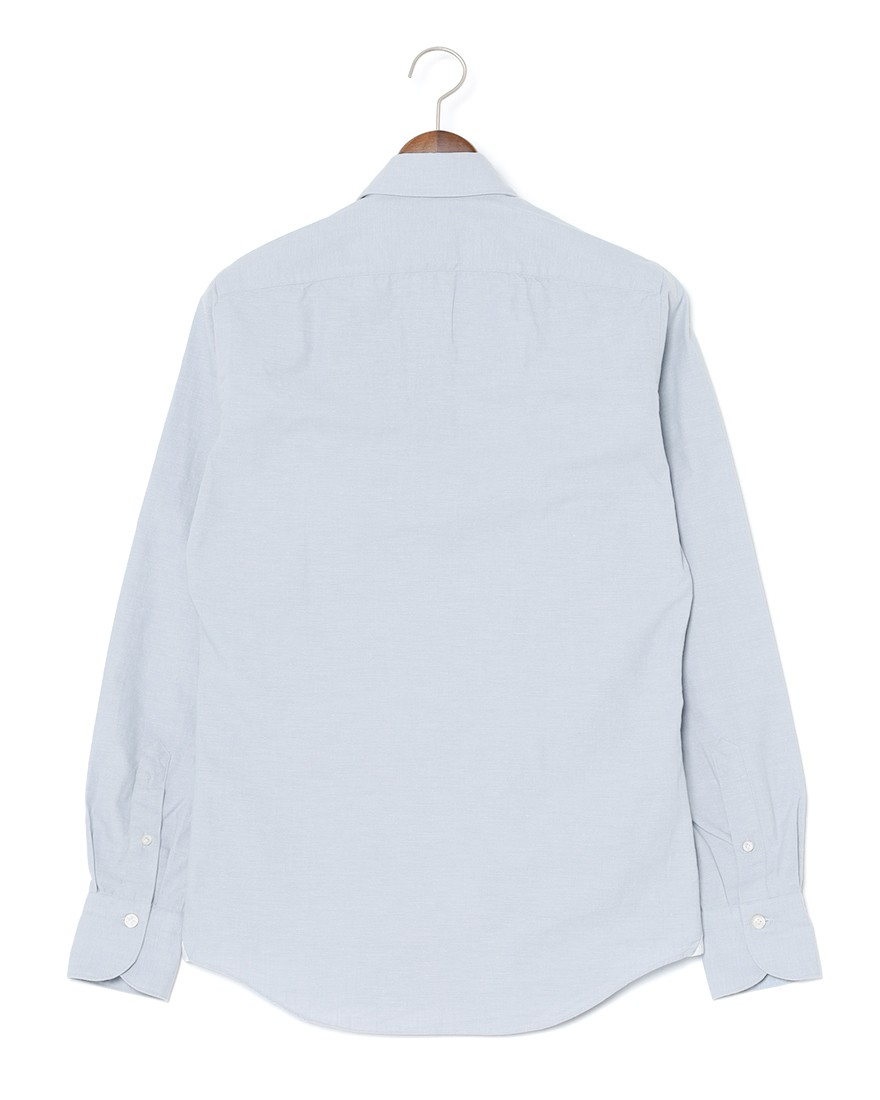 Finamoreコットンシャンブレー セミワイドカラーシャツ【BALI/VITTORIO】04l