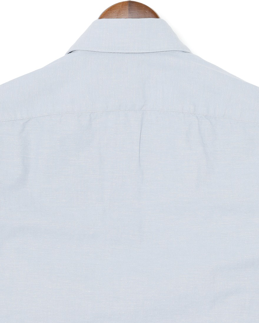Finamoreコットンシャンブレー セミワイドカラーシャツ【BALI/VITTORIO】10l