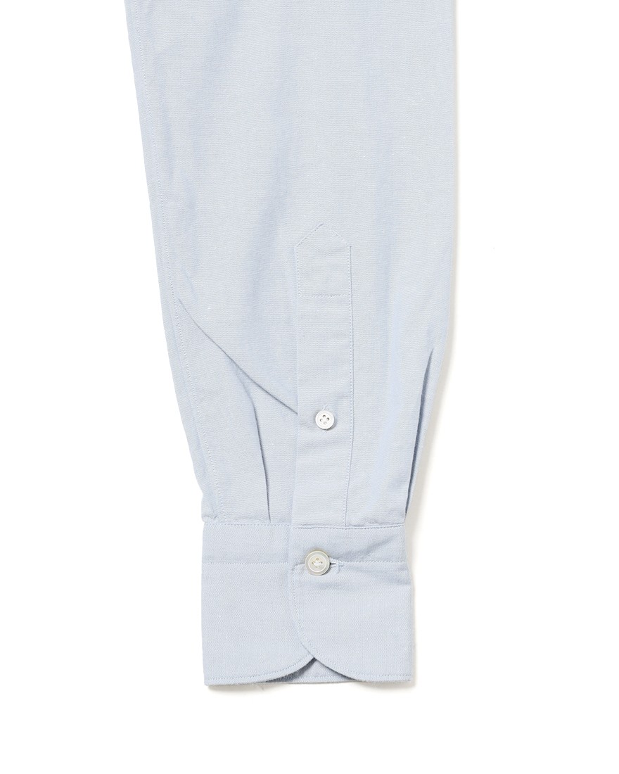 Finamoreコットンシャンブレー セミワイドカラーシャツ【BALI/VITTORIO】14l