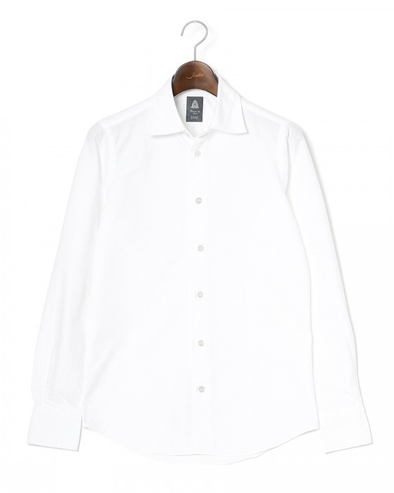 Finamoreコットンシャンブレー セミワイドカラーシャツ【VITTORIO/BALI】c0