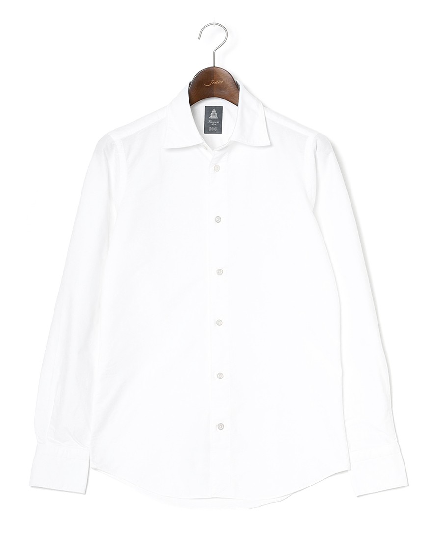 Finamoreコットンシャンブレー セミワイドカラーシャツ【VITTORIO/BALI】c0