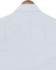 Finamoreコットンシャンブレー セミワイドカラーシャツ【BALI/VITTORIO】mb_10l