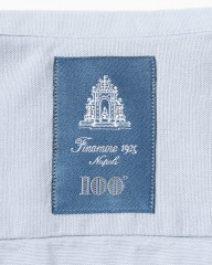 Finamoreコットンシャンブレー セミワイドカラーシャツ【BALI/VITTORIO】mb_12l