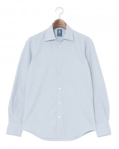 コットンシャンブレー セミワイドカラーシャツ【BALI/VITTORIO】