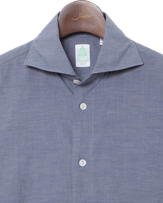 Finamoreスーパーライトコットン カッタウェイシャツ【SIMONE/J/BALI】02l