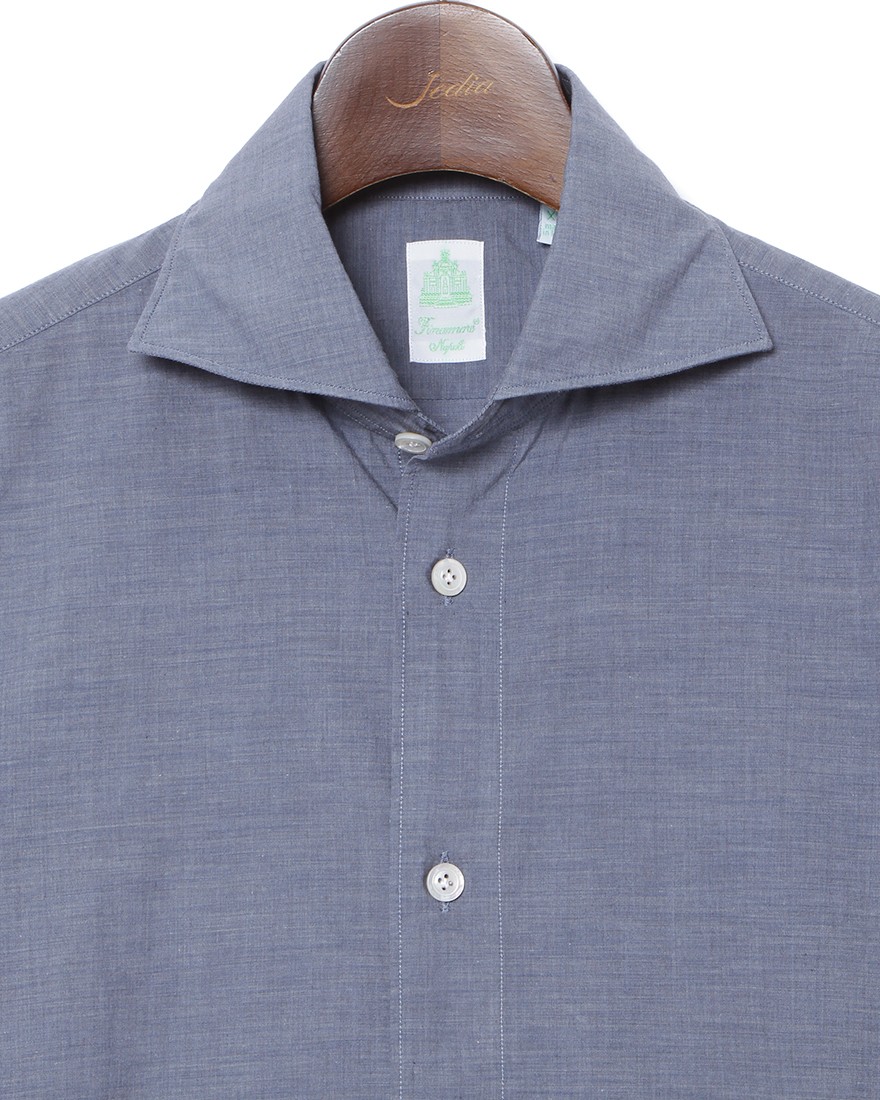 Finamoreスーパーライトコットン カッタウェイシャツ【SIMONE/J/BALI】02l