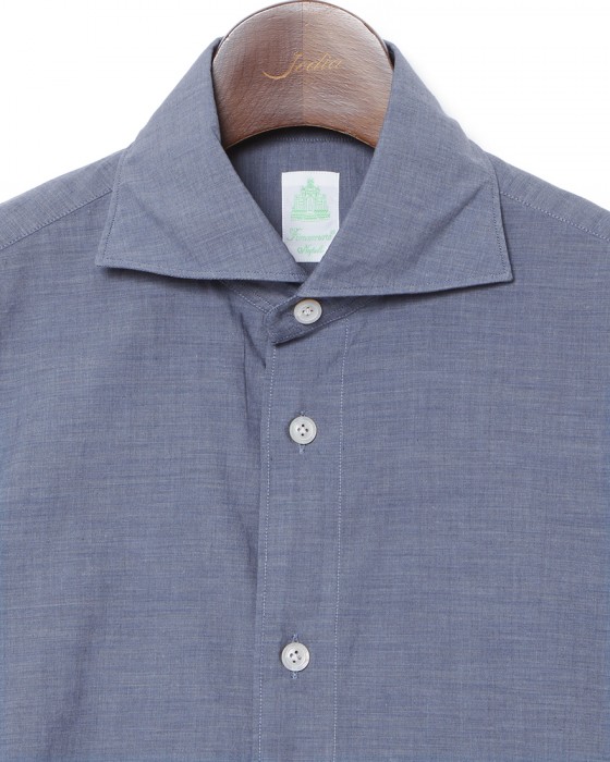 Finamoreスーパーライトコットン カッタウェイシャツ【SIMONE/J/BALI】03l