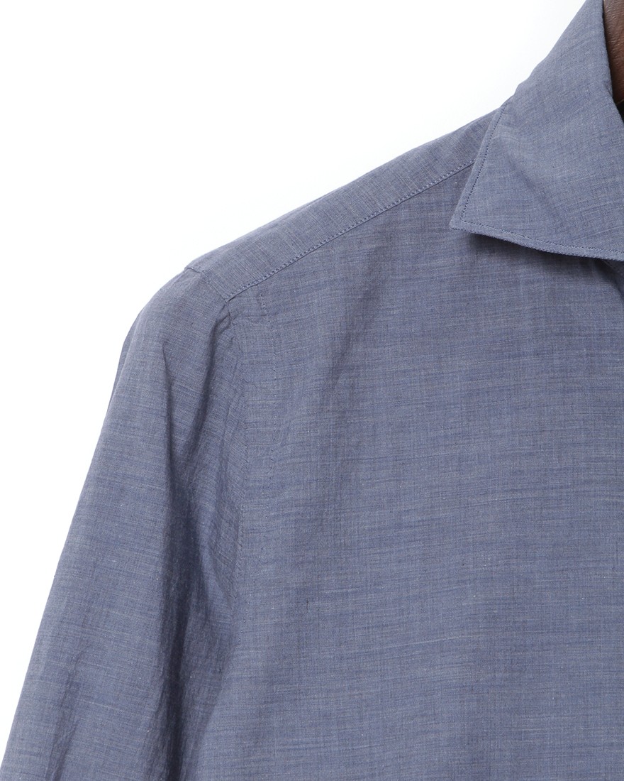 Finamoreスーパーライトコットン カッタウェイシャツ【SIMONE/J/BALI】05l