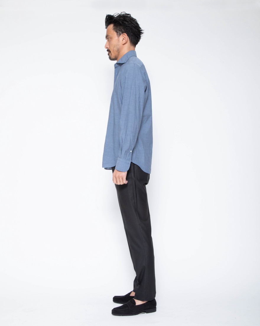Finamoreスーパーライトコットン カッタウェイシャツ【SIMONE/J/BALI】20l