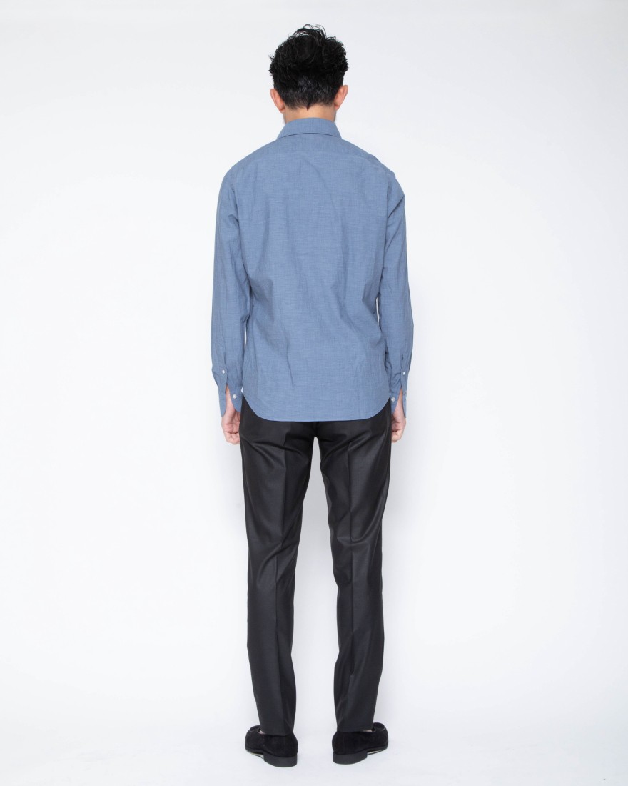 Finamoreスーパーライトコットン カッタウェイシャツ【SIMONE/J/BALI】21l