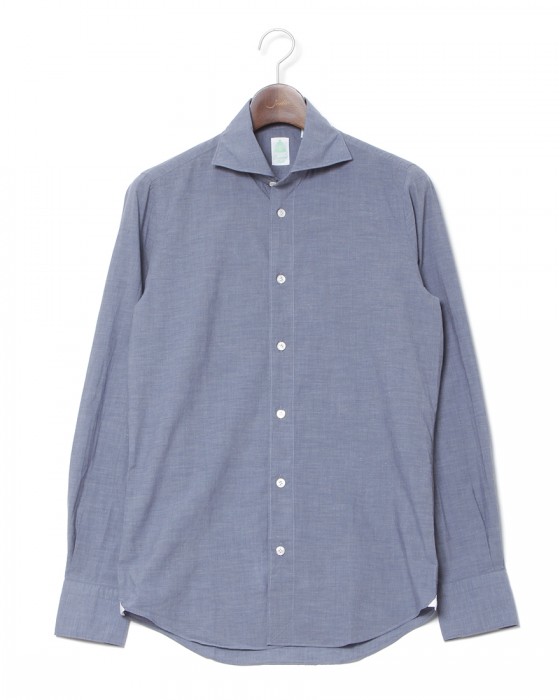 Finamoreスーパーライトコットン カッタウェイシャツ【SIMONE/J/BALI】c0