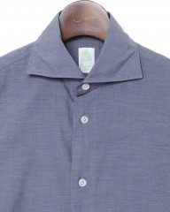 Finamoreスーパーライトコットン カッタウェイシャツ【SIMONE/J/BALI】mb_03l