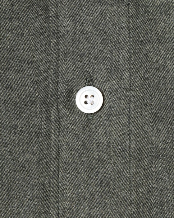 Finamoreコットンリヨセル ヘリンボーン カッタウェイカラーシャツ【SIMONE/BALI】08l