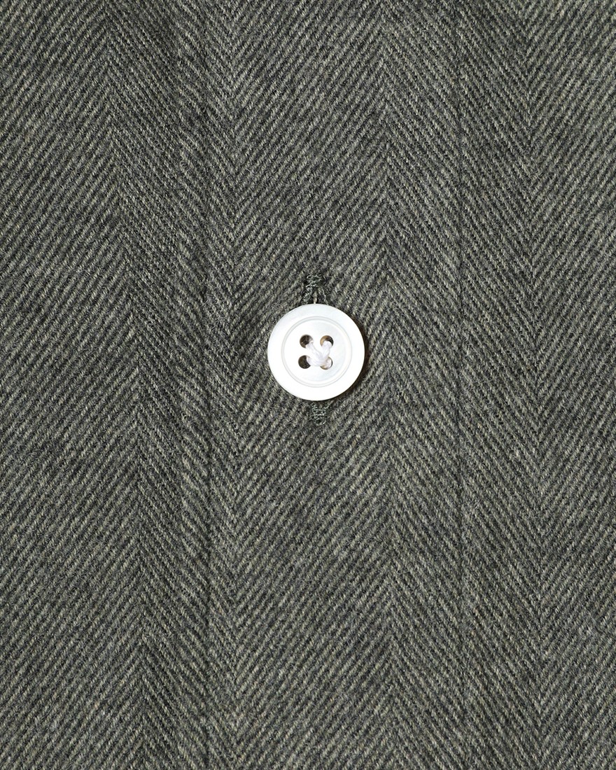 Finamoreコットンリヨセル ヘリンボーン カッタウェイカラーシャツ【SIMONE/BALI】08l