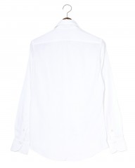 Finamoreコットンリヨセル ヘリンボーン カッタウェイカラーシャツ【SIMONE/BALI】mb_05l