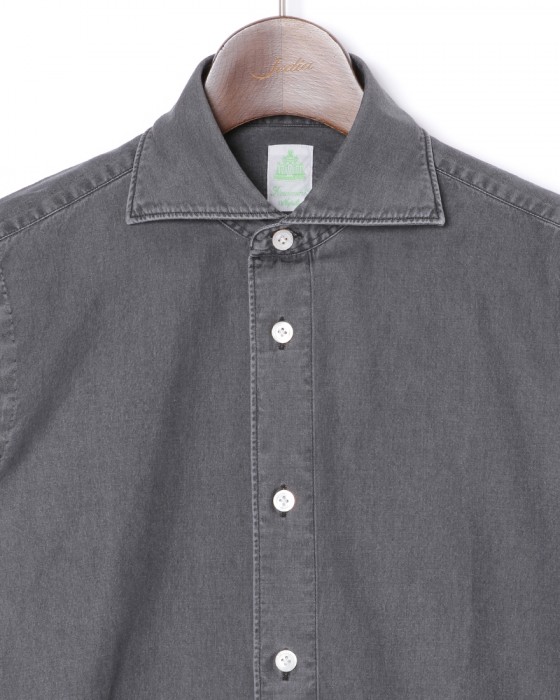 Finamoreコットン カッタウェイシャツ【SIMONE/J/BALI】03l