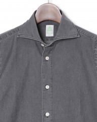 Finamoreコットン カッタウェイシャツ【SIMONE/J/BALI】mb_02l