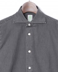 Finamoreコットン カッタウェイシャツ【SIMONE/J/BALI】mb_03l