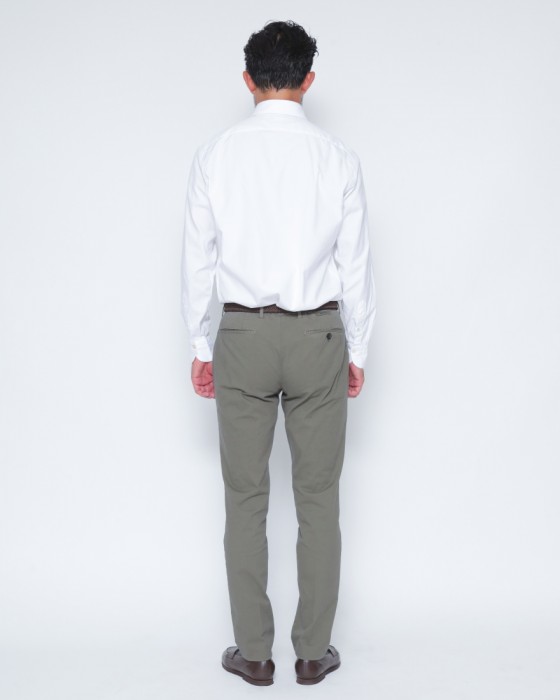 Finamoreコットンピンオックス カッタウェイカラーシャツ【SIMONE/BALI】03l