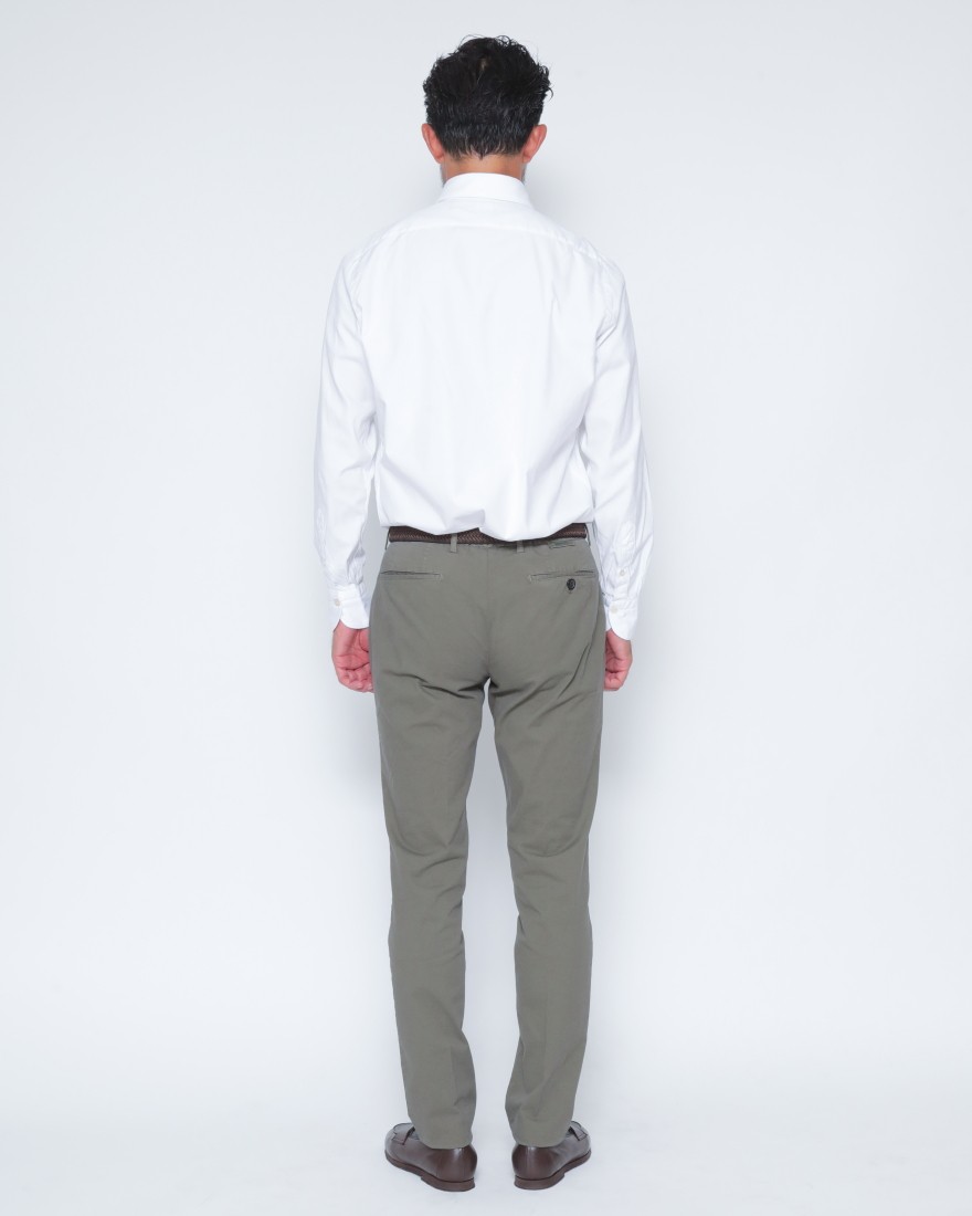Finamoreコットンピンオックス カッタウェイカラーシャツ【SIMONE/BALI】03l