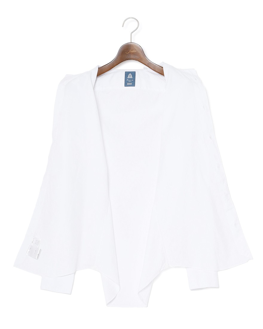 Finamoreコットンピンオックス カッタウェイカラーシャツ【SIMONE/BALI】12l