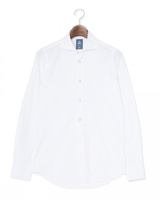 Finamoreコットンピンオックス カッタウェイカラーシャツ【SIMONE/BALI】c0