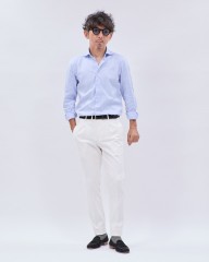 Finamoreコットンピンオックス カッタウェイカラーシャツ【SIMONE/BALI】mb_ma