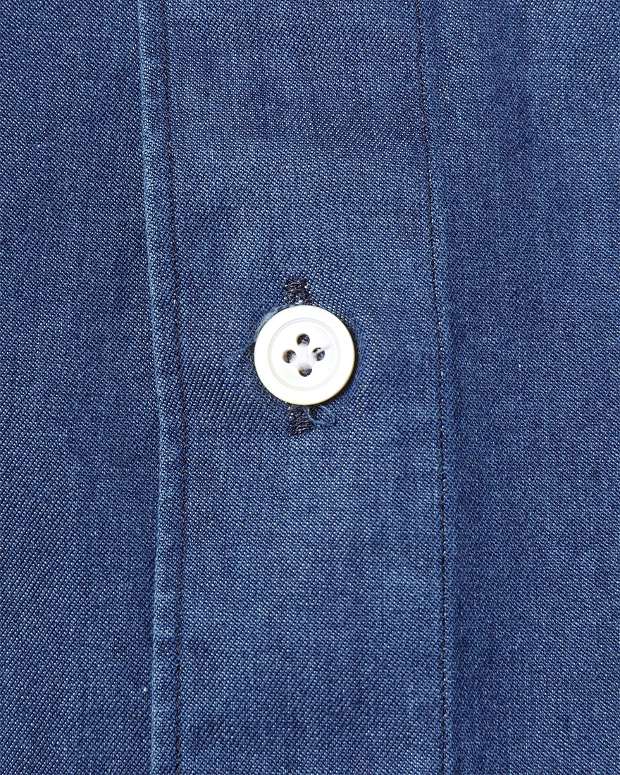 Finamoreコットンデニム カッタウェイカラーシャツ【SIMONE/BALI】07l