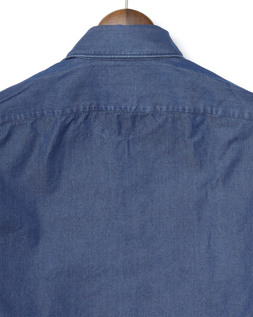 Finamoreコットンデニム カッタウェイカラーシャツ【SIMONE/BALI】09l