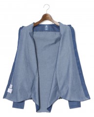 Finamoreコットンデニム カッタウェイカラーシャツ【SIMONE/BALI】mb_10l