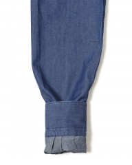 Finamoreコットンデニム カッタウェイカラーシャツ【SIMONE/BALI】mb_15l
