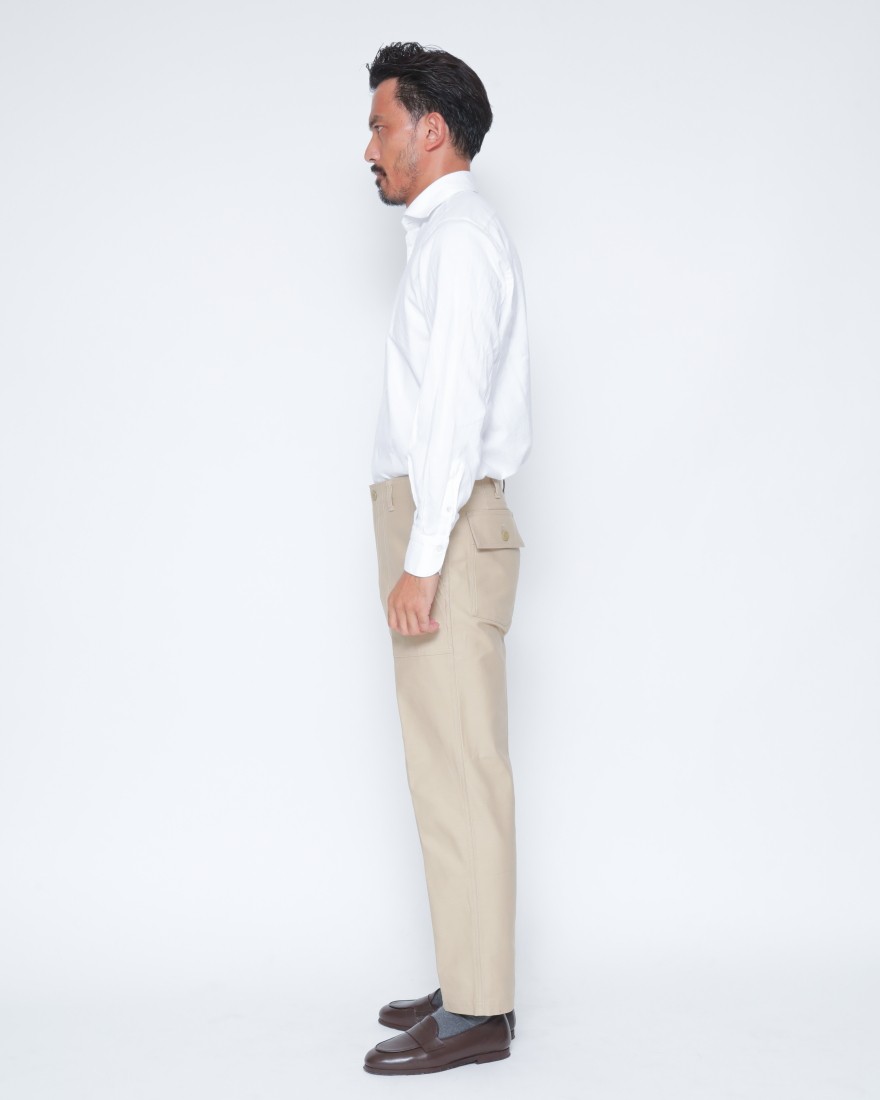 Finamoreコットンライトフランネル カッタウェイカラーシャツ【SIMONE/BALI】02l