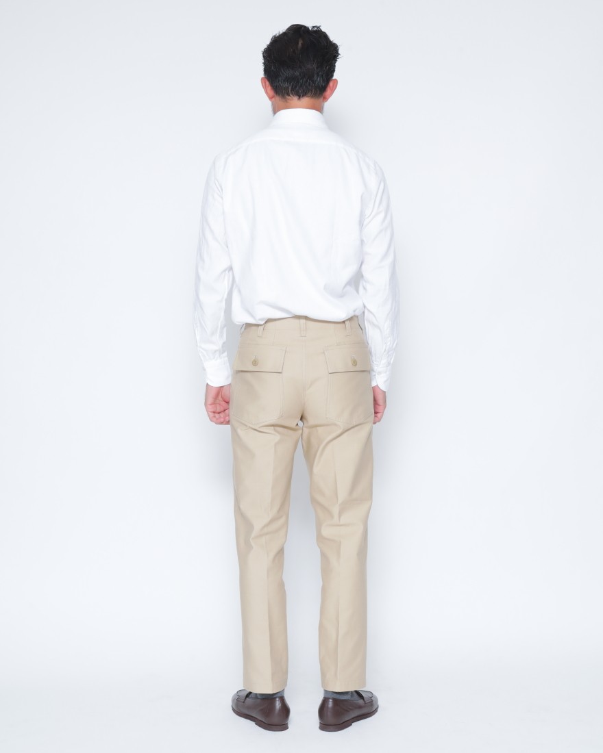 Finamoreコットンライトフランネル カッタウェイカラーシャツ【SIMONE/BALI】03l