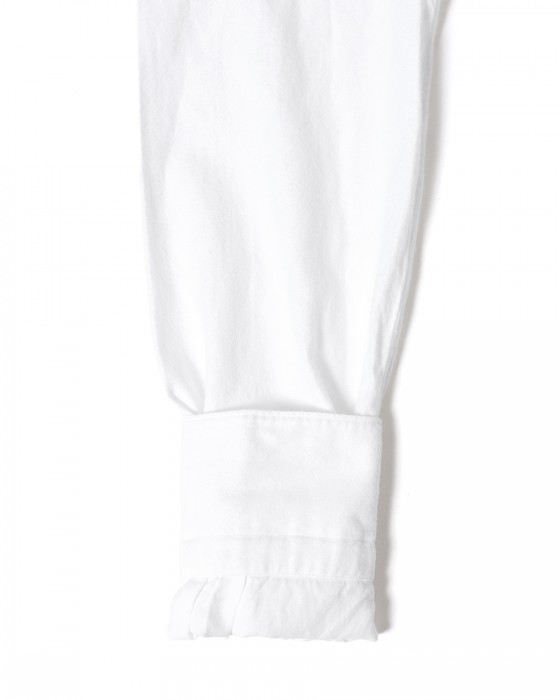 Finamoreコットンライトフランネル カッタウェイカラーシャツ【SIMONE/BALI】13l