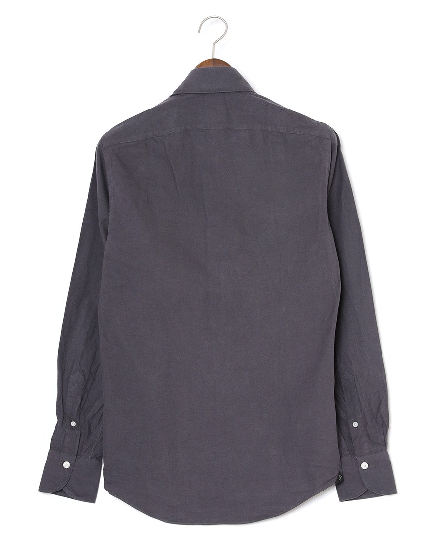 Finamoreコットンライトフランネル カッタウェイカラーシャツ【SIMONE/BALI】19l