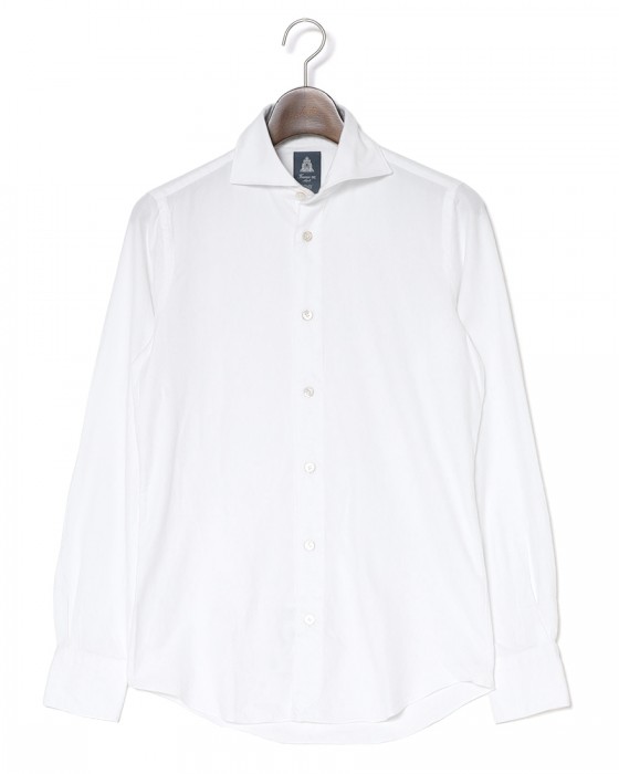 Finamoreコットンライトフランネル カッタウェイカラーシャツ【SIMONE/BALI】c0