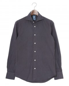 コットンライトフランネル カッタウェイカラーシャツ【SIMONE/BALI】