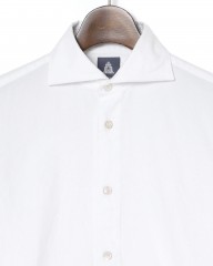 Finamoreコットンライトフランネル カッタウェイカラーシャツ【SIMONE/BALI】mb_06l