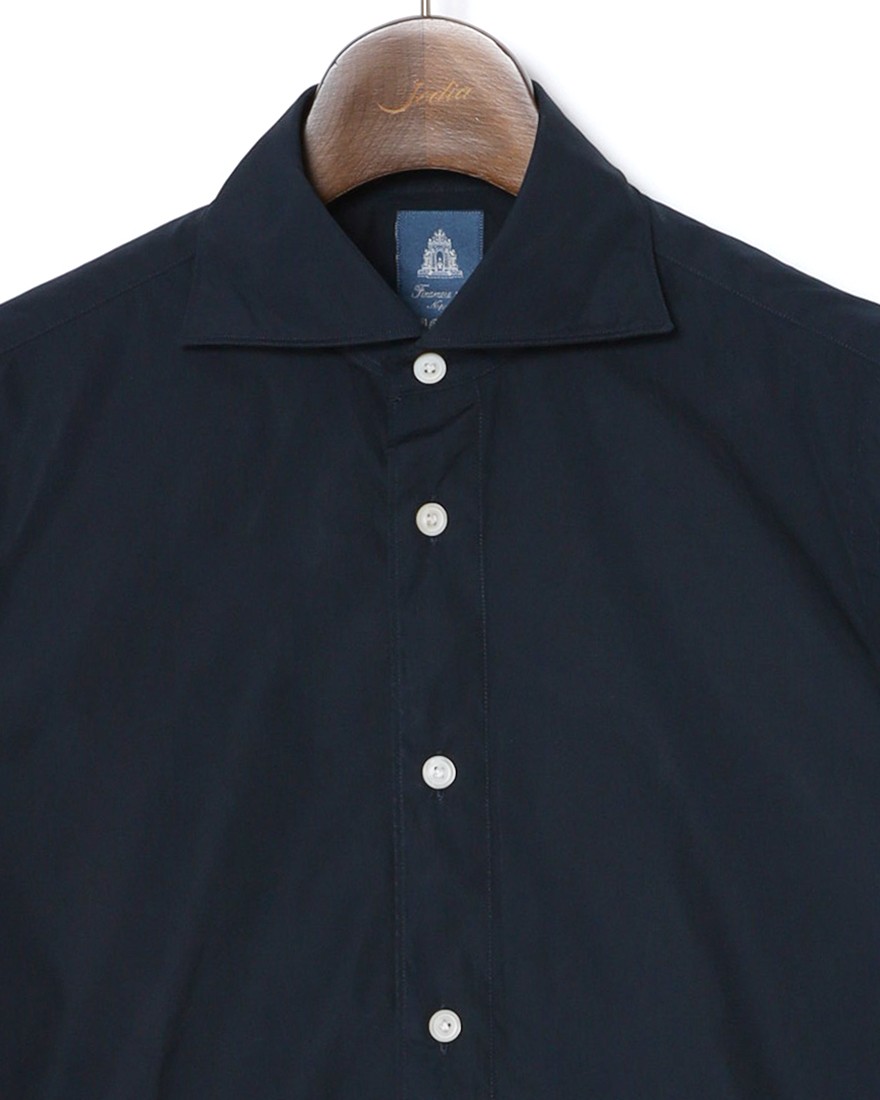 Finamoreアルモ コットンブロード カッタウェイカラーシャツ【SIMONE/BALI】06l