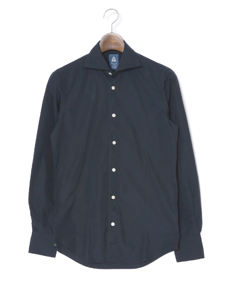 Finamoreアルモ コットンブロード カッタウェイカラーシャツ【SIMONE/BALI】