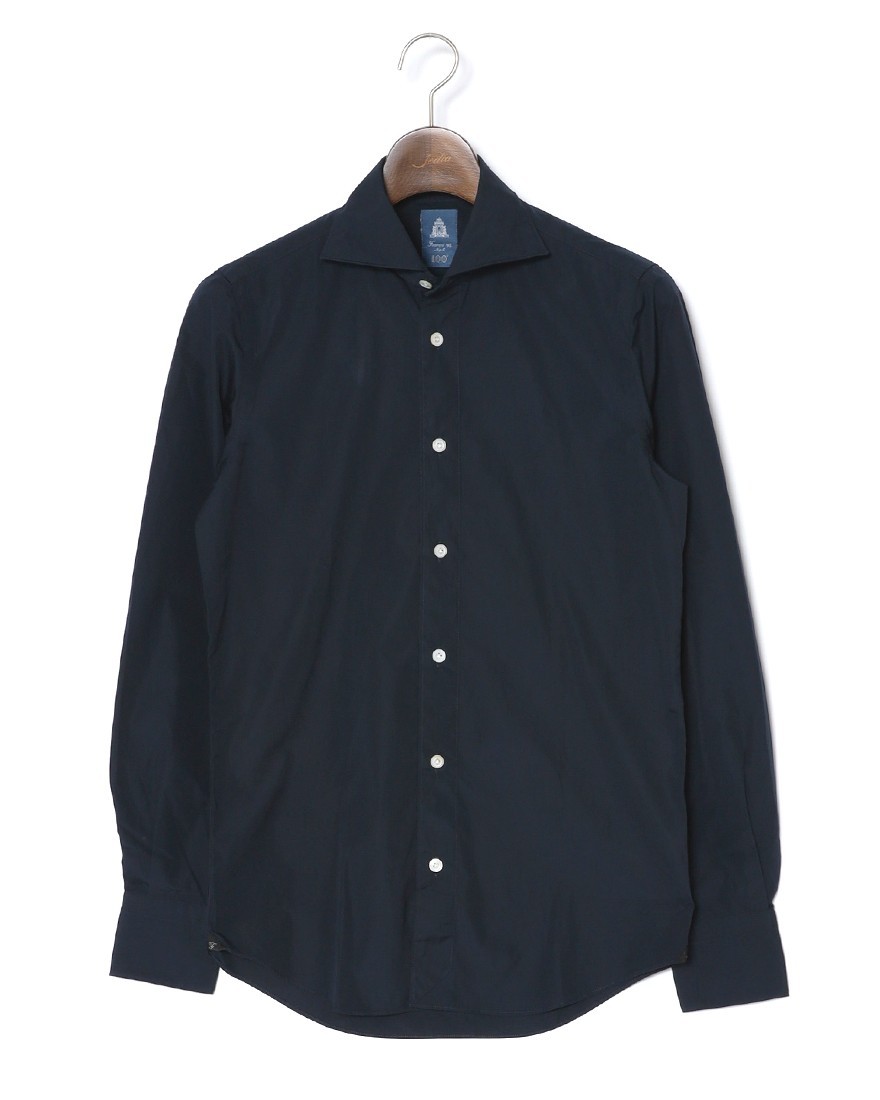 Finamoreアルモ コットンブロード カッタウェイカラーシャツ【SIMONE/BALI】ma