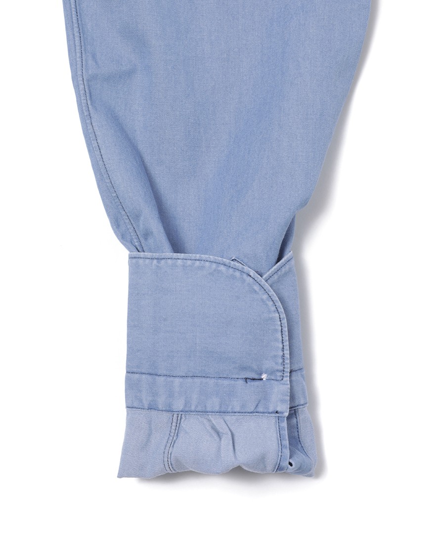 Finamoreクラシックデニム カッタウェイシャツ【SIMONE/J/BALI】12l