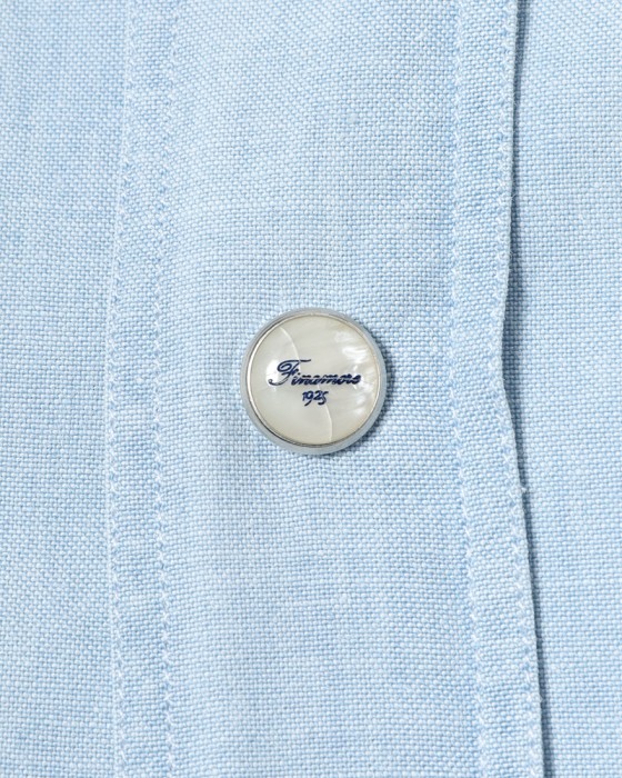 Finamoreコットン ウエスタン ワイドカラー シャツ【BAL78W/J/LUIGI】13l